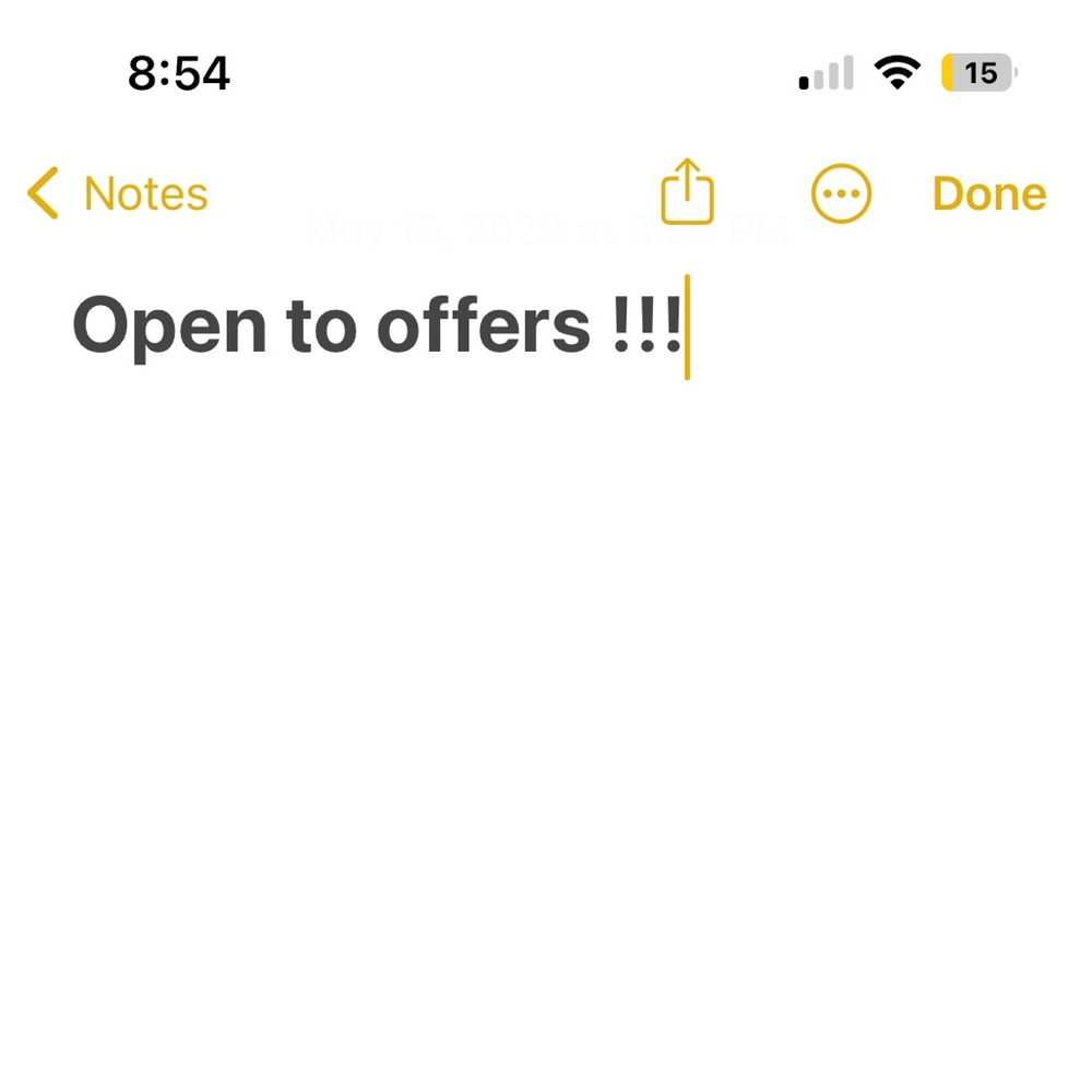 Open to offers